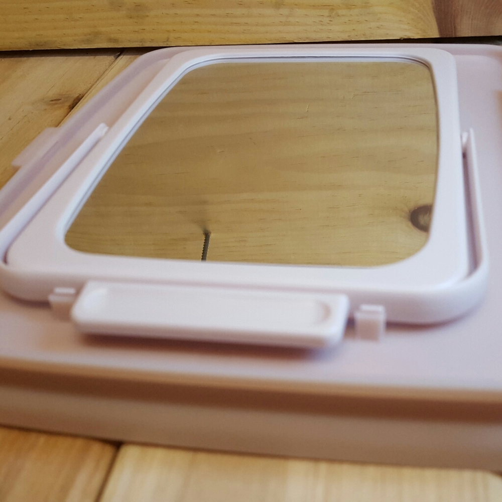 MARY KAY PINK TRAVEL MIRROR MAKE UP TRAY - Picture 3 of 6